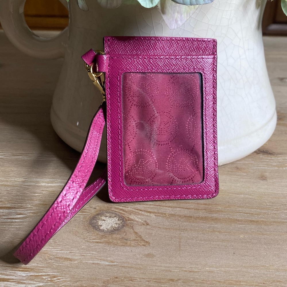 Vintage Michael Kors pink ID/Card holder lanyard